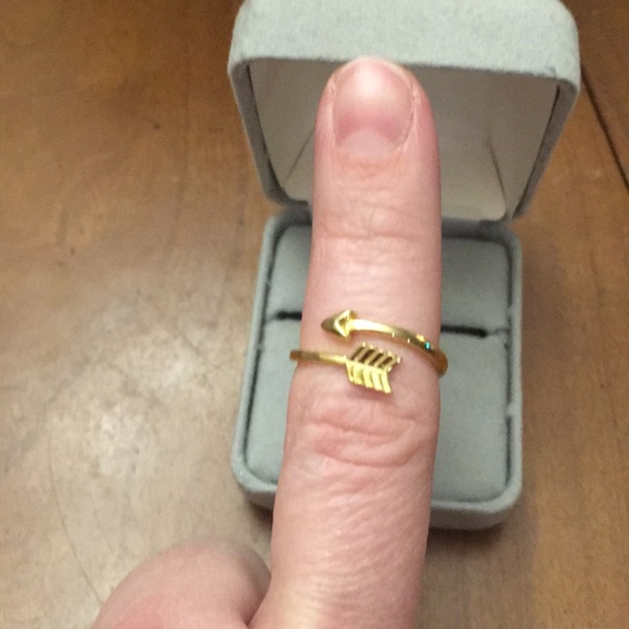 GOLD PLATED STERLING SILVER WRAPAROUND RING - Picture 5 of 5